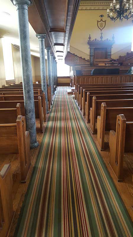 Carpet woven for St. George Tabernacle, Church of Latter Day Saints