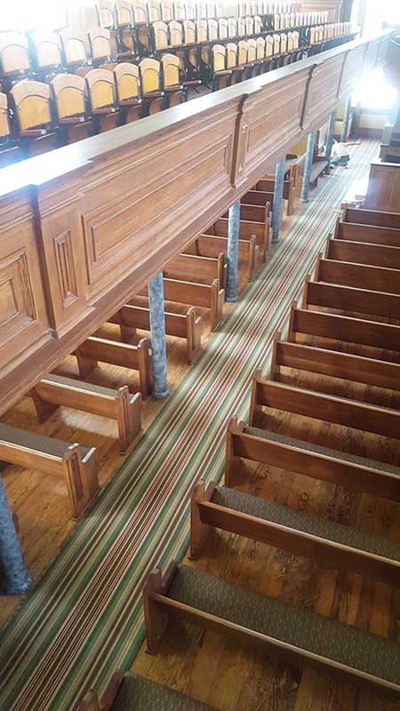 Carpet woven for St. George Tabernacle, Church of Latter Day Saints