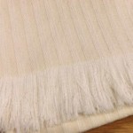 Guest towel in even-striped herringbone cotton dimity