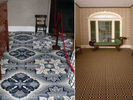 Figured ingrain carpets